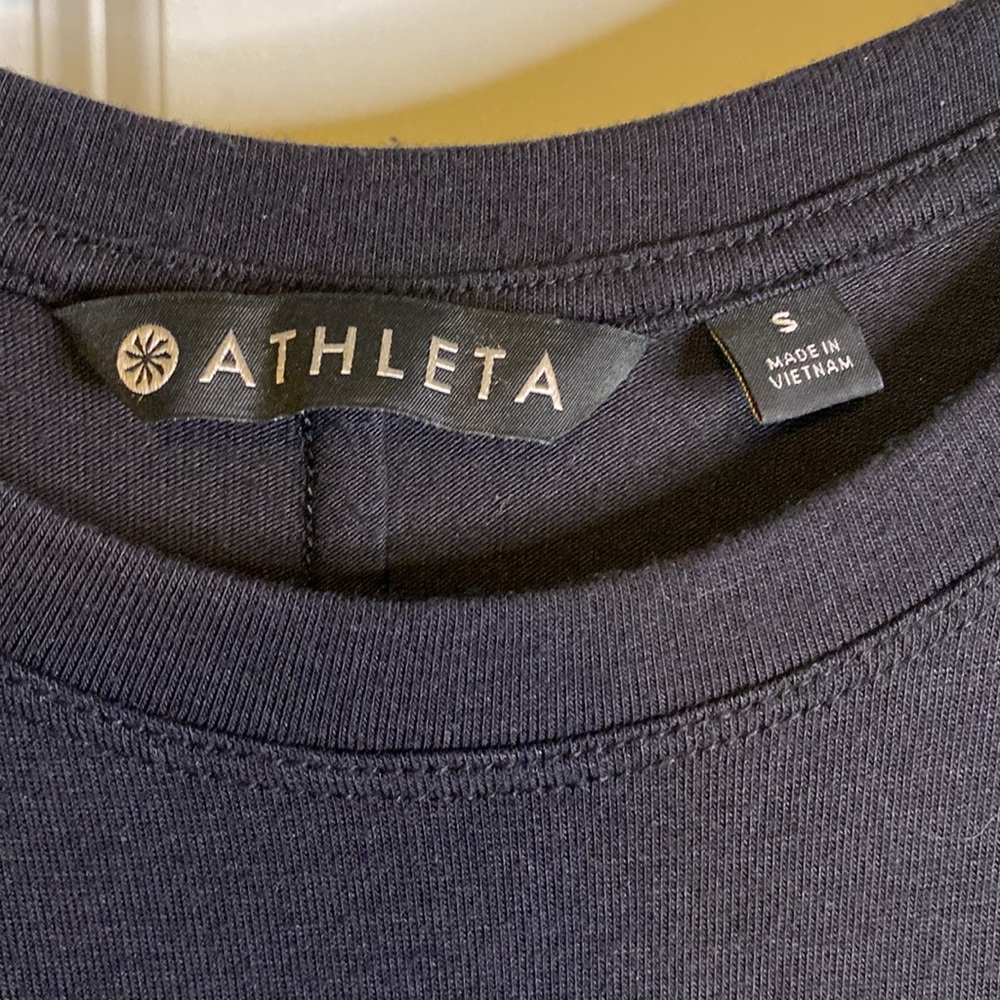 Athleta Black Cloudlight Asymmetrical Side Tie Ta… - image 4